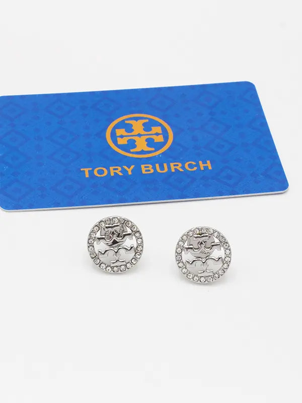 حلق توري بورش الجديد حلق tory burch فضي