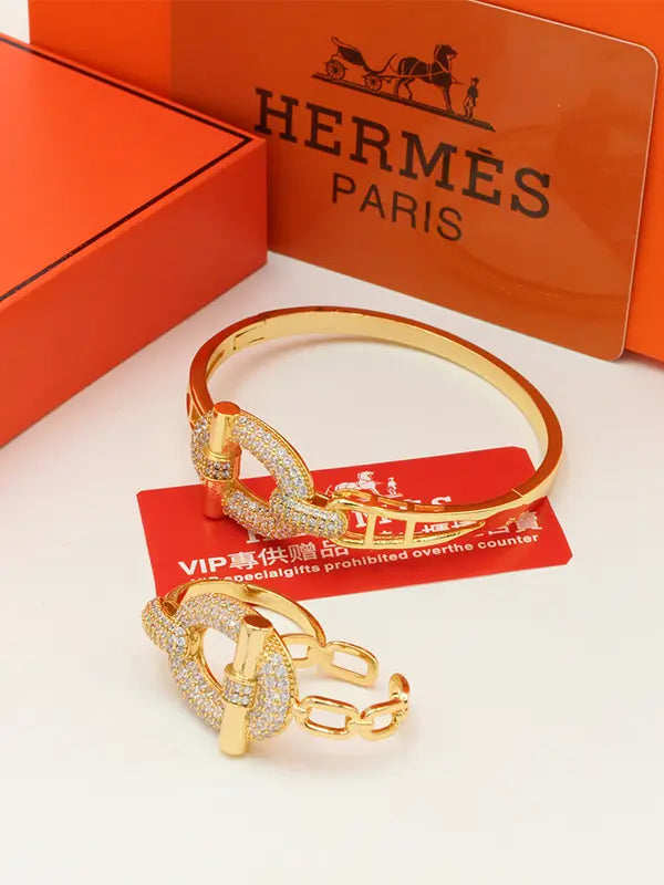 اساور هيرمز 25 بانقل مع خاتم اسواره HERMES