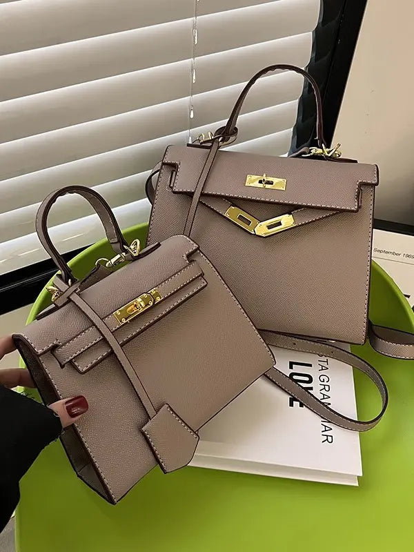 حقيبة نسائية انيقة اسود بحزام قفل شنط وحقائب شنط