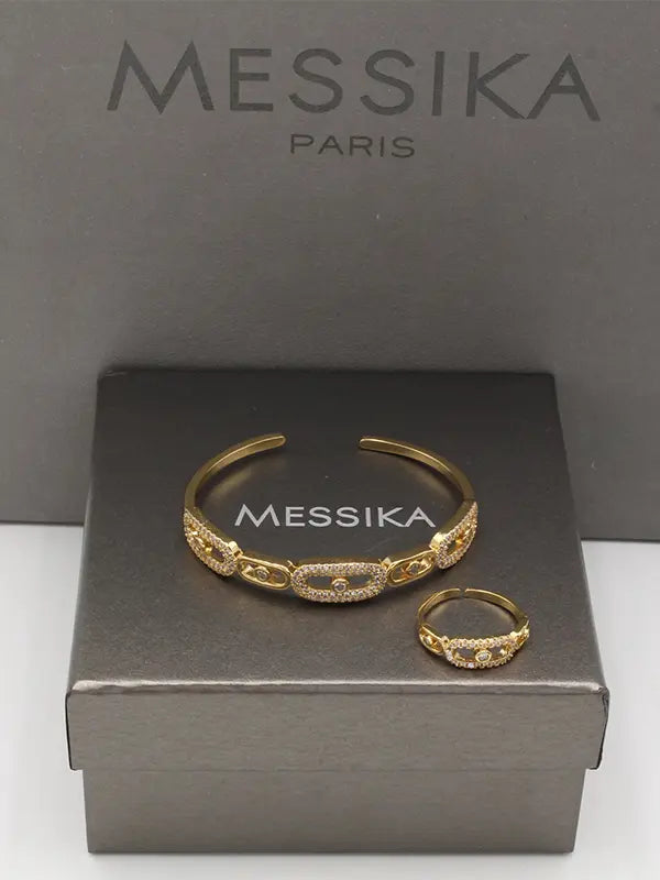 اسواره وخاتم ميسيكا زركون 783 اسواره messika