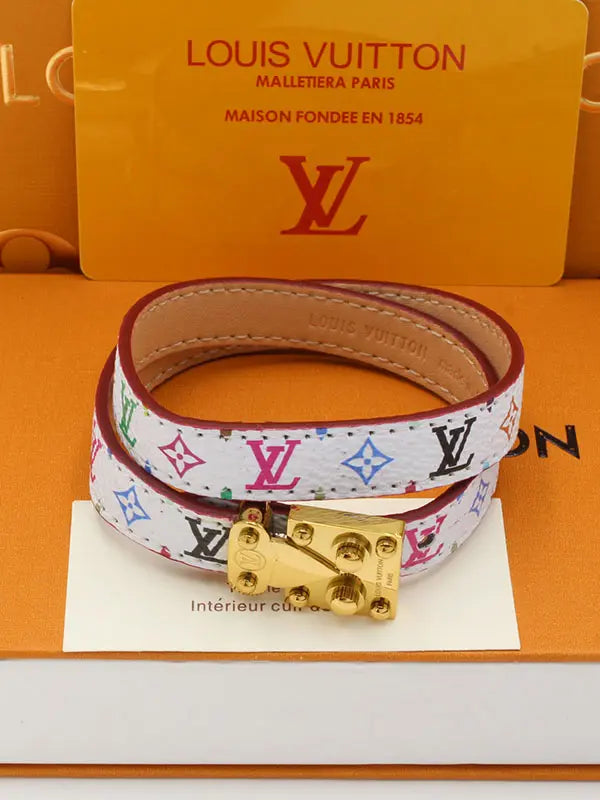 اساور لويس فيتون ليذر ماستر تو لاينز اسواره louis vuitton ابيض