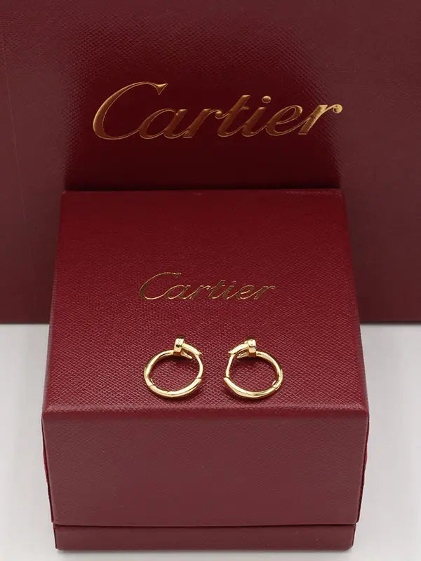 حلق كارتير زركون كبس صغير لوقو حلق CARTIER