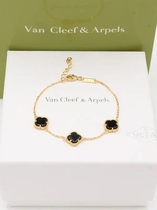اسواره فان كليف ورود ميني 730 اسواره van cleef اسود ذهبي
