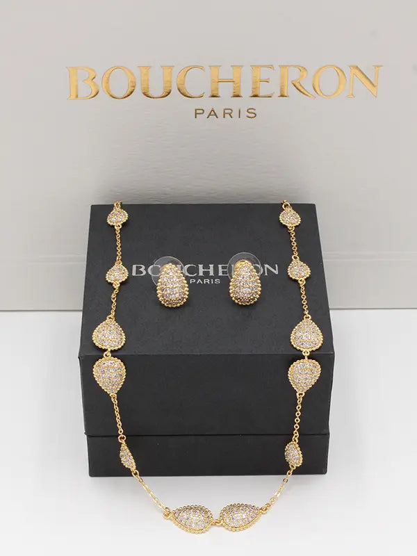 طقم بوشرون 2 قطع 686 اطقم bucheron ذهبي