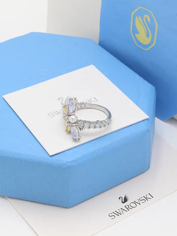 خاتم سواروفسكي ملون اريانا غراندي ماستر خواتم Swarovski