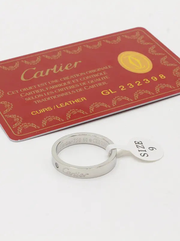 دبلة كارتير لوقو SLIM 4 MM خواتم CARTIER فضي 5