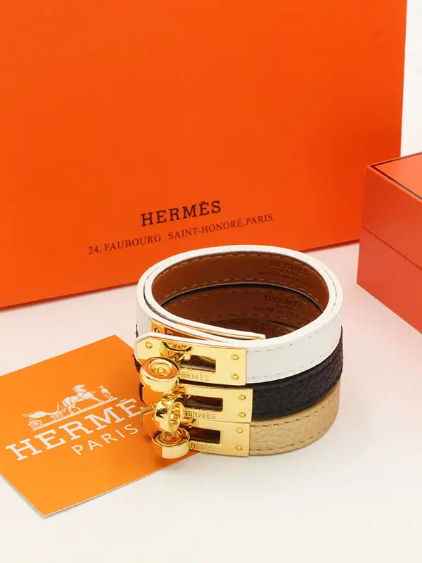 اسوارة هيرمز جلد ماستر لوقو اسواره HERMES