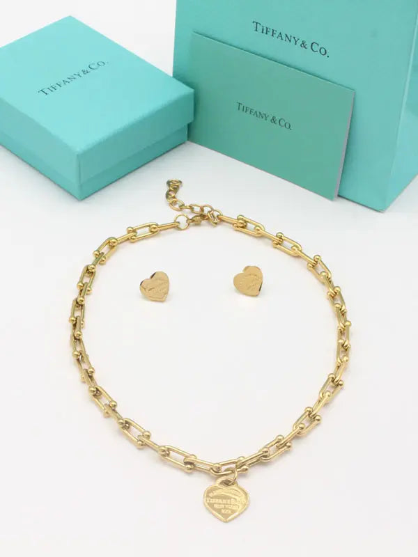 طقم تيفاني ميتال بيق شاين اطقم tiffany ذهبي