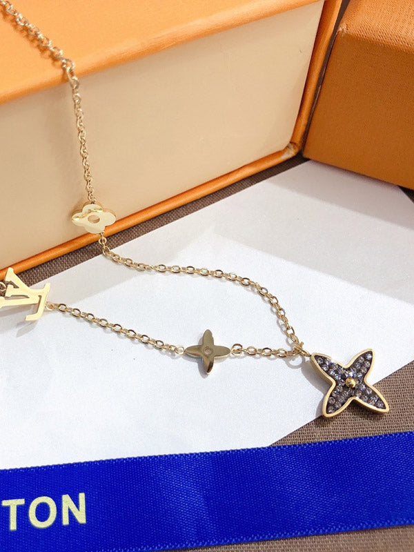 سلسال لويس فيتون بلاك فلاور سلسال louis vuitton