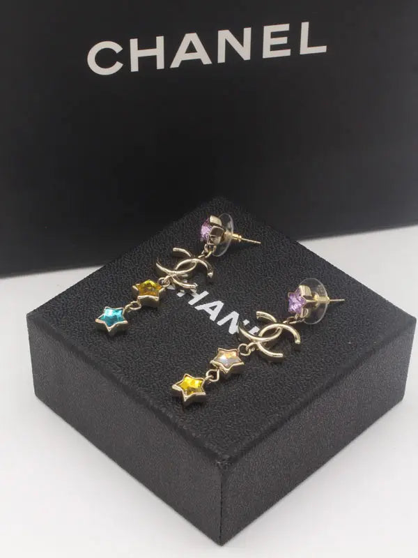 حلق شانيل انتيك برونز 661 حلق chanel
