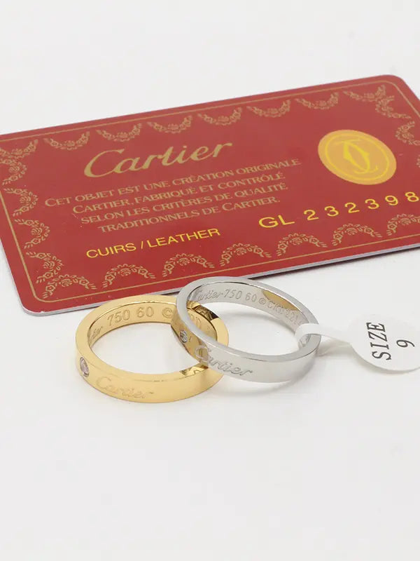 دبلة كارتير لوقو SLIM 4 MM خواتم CARTIER
