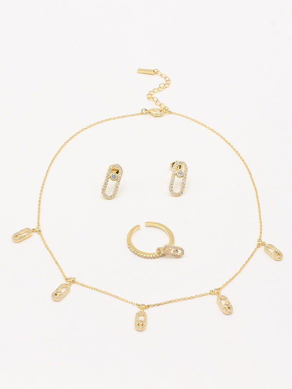 طقم ميسيكا 3 قطع تشوكر زركون اطقم messika