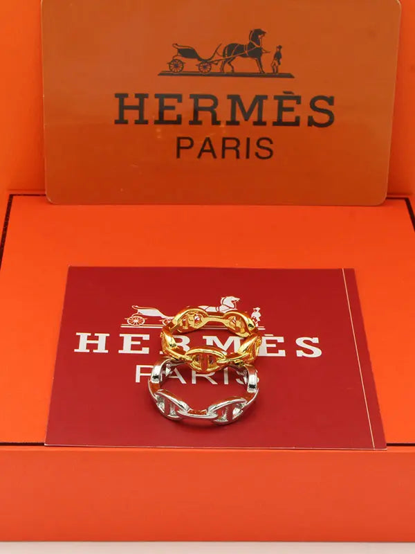 خاتم هيرمز ميتال لوقو SLIM خواتم HERMES