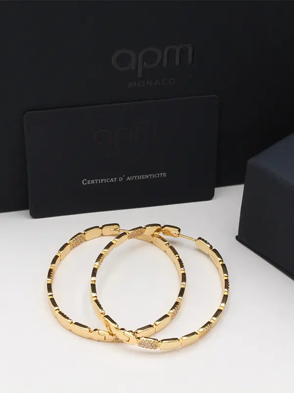 حلق اي بي ام الجديد كبير هاف زركون لوقو حلق APM