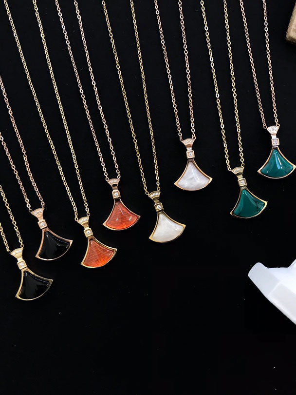 سلسال بولغاري ملون شيل سلسال bvlgari اخضر