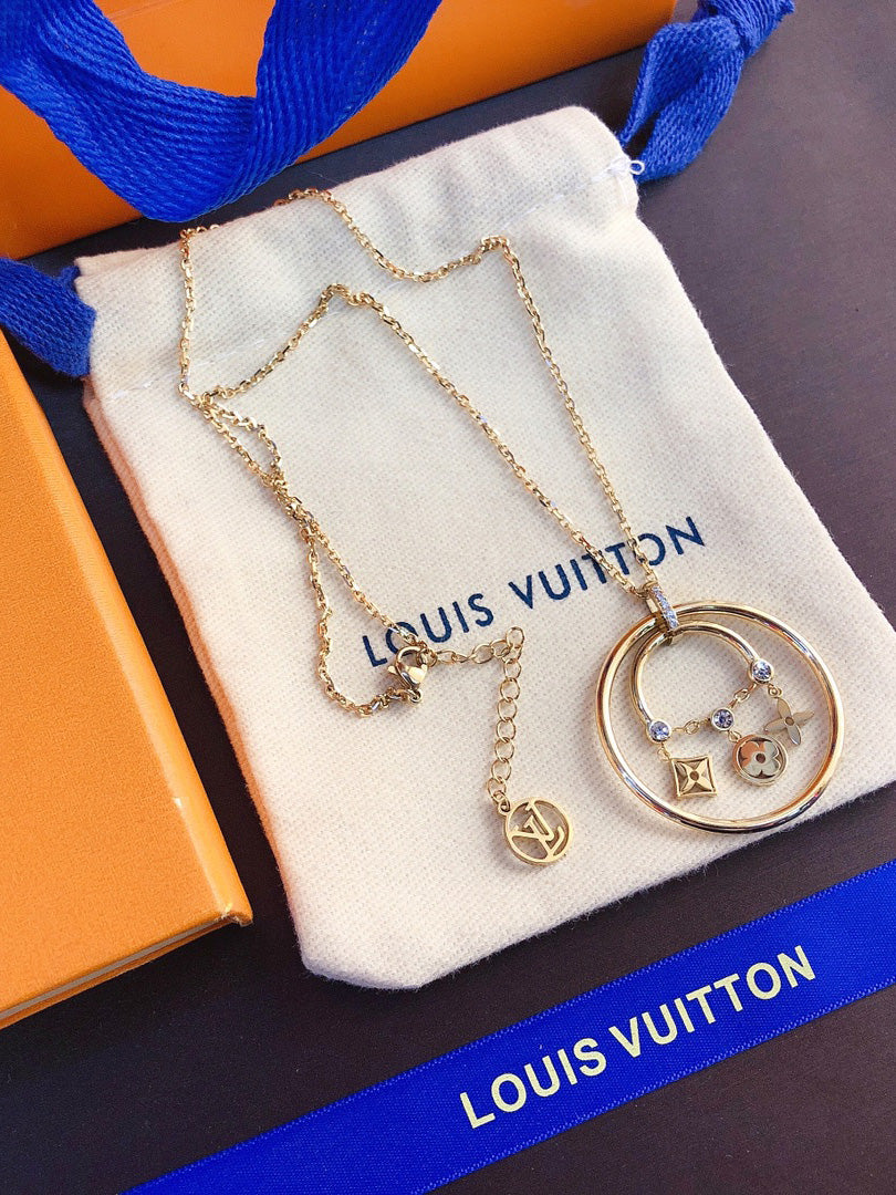 سلسال لويس فيتون دبل سيركلز سلسال louis vuitton
