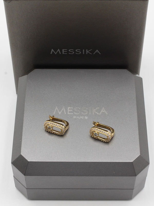 حلق ميسيكا كبس زركون حلق messika
