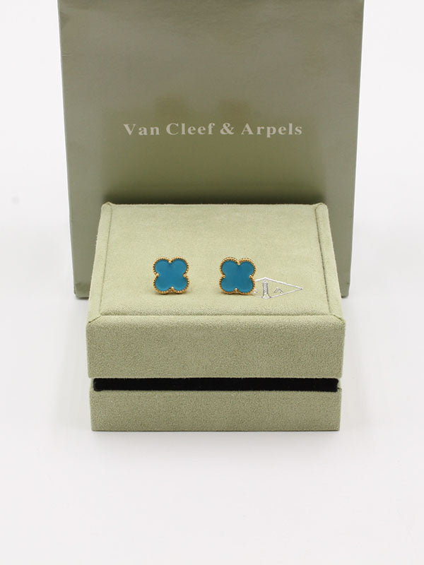 حلق فان كليف وسط لوقو حلق van cleef تركواز