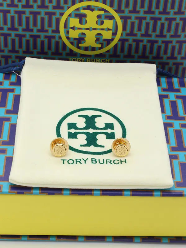 حلق توري بورش ميتال صغير لوقو حلق tory burch