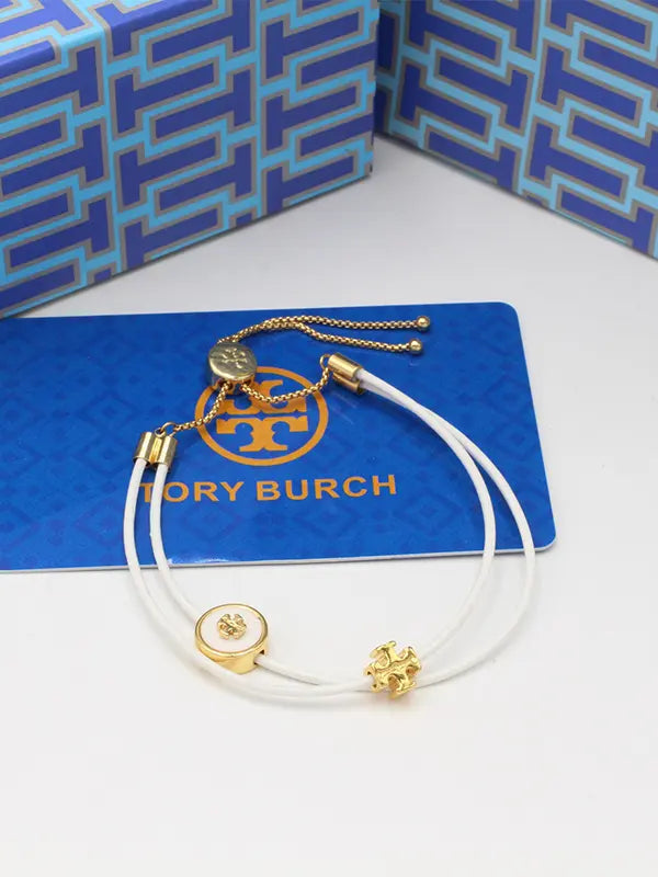 اساور توري بورش دبل لاينز ROPE اسواره tory burch ابيض ذهبي
