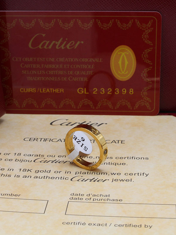 دبله كارتير لوقو زركون slim خواتم CARTIER