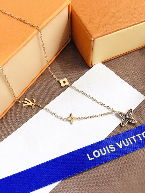سلسال لويس فيتون بلاك فلاور سلسال louis vuitton