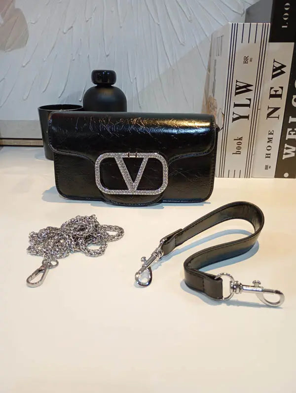 حقيبة ايف سان لوران صغيره كرستال اسود شنط وحقائب ysl bag