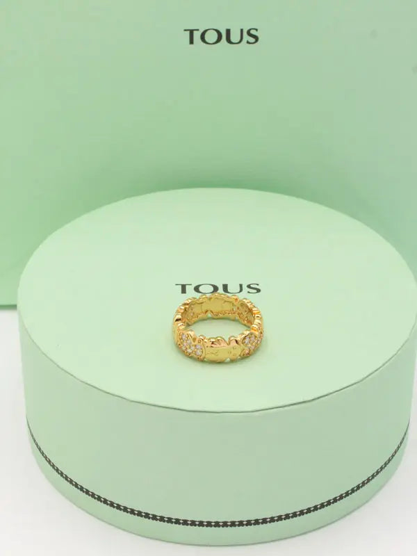 دبلة توس زركون ناعم خواتم دبدوب ذهبي 6