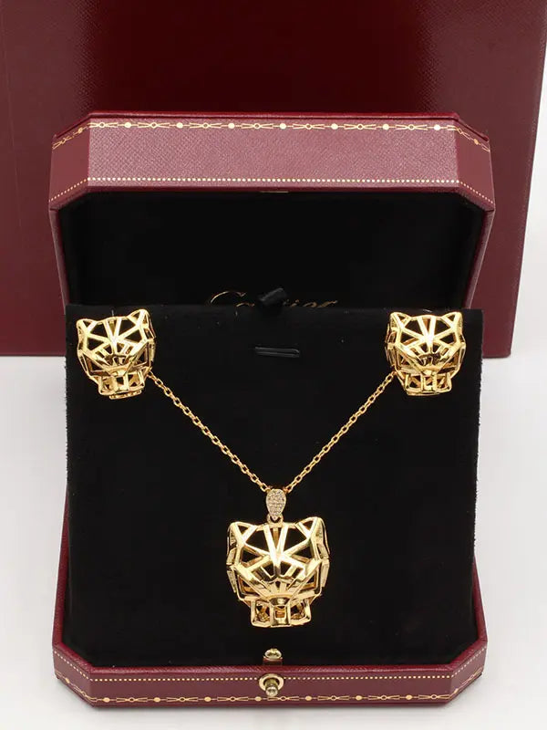 طقم كارتير تايقر فيس قولد اطقم CARTIER