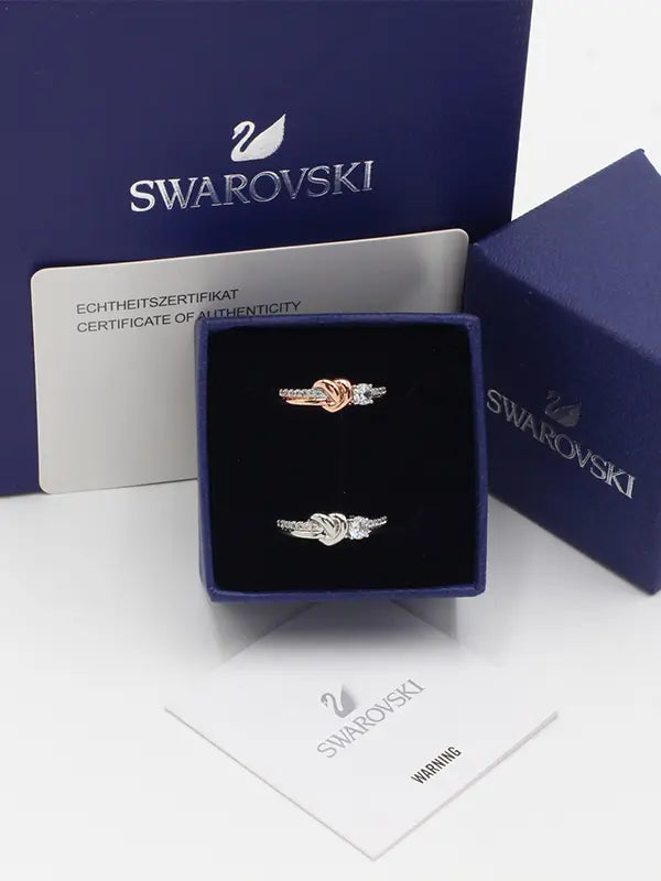 خاتم سواروفسكي هارت لوقو زركون خواتم Swarovski
