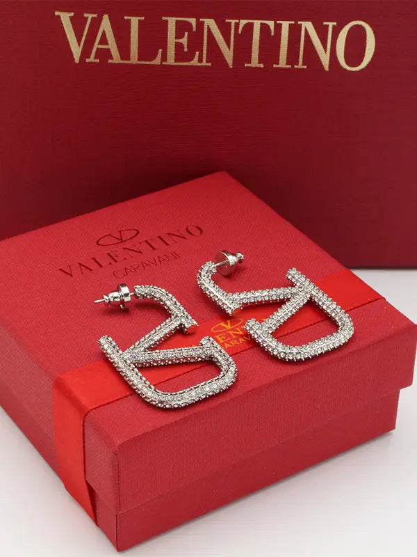 حلق فالنتينو كريستال كبير ماستر حلق VALENTINO