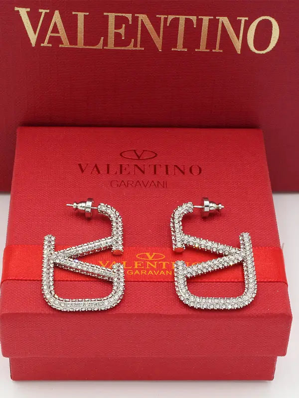 حلق فالنتينو كريستال كبير ماستر حلق VALENTINO