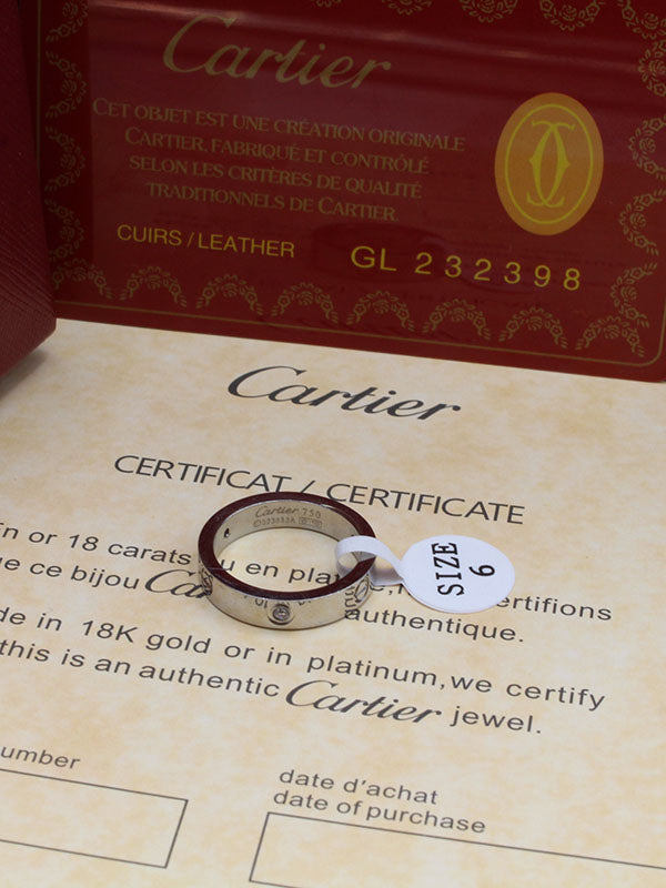 دبله كارتير لوقو زركون slim خواتم CARTIER