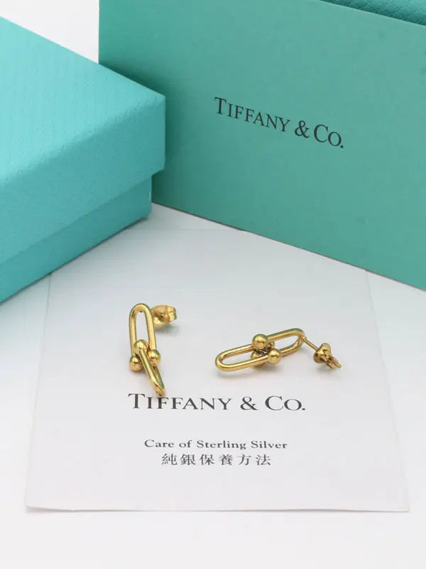 حلق تيفاني ميتال صغير حلق tiffany