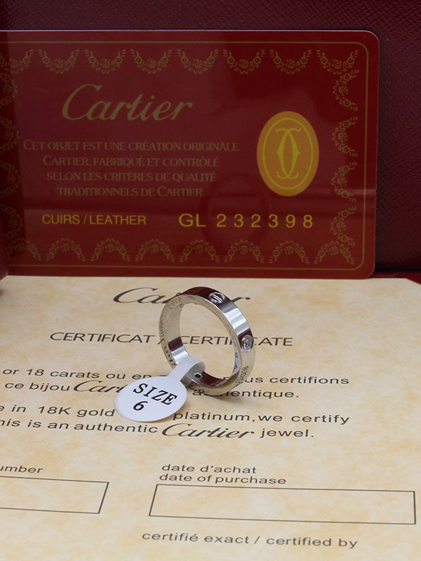 دبله كارتير لوقو زركون slim خواتم CARTIER