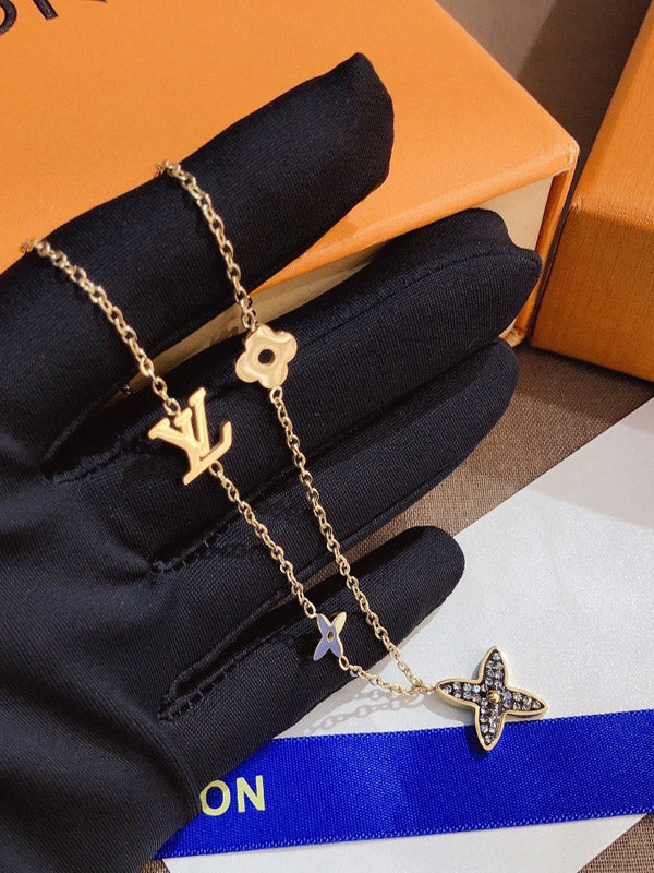 سلسال لويس فيتون بلاك فلاور سلسال louis vuitton