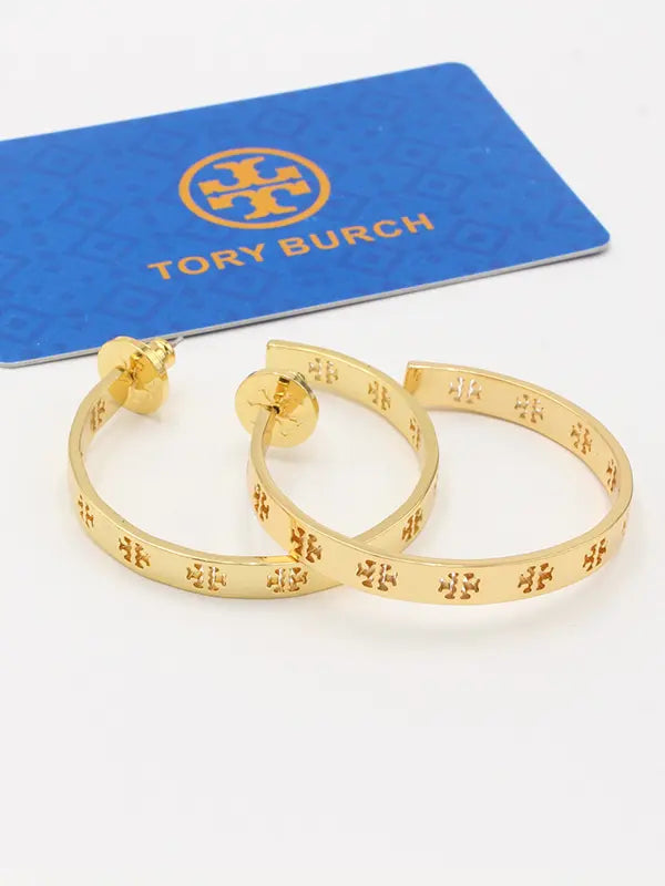 حلق توري بورش ذهبي كبير ماستر حلق tory burch ذهبي