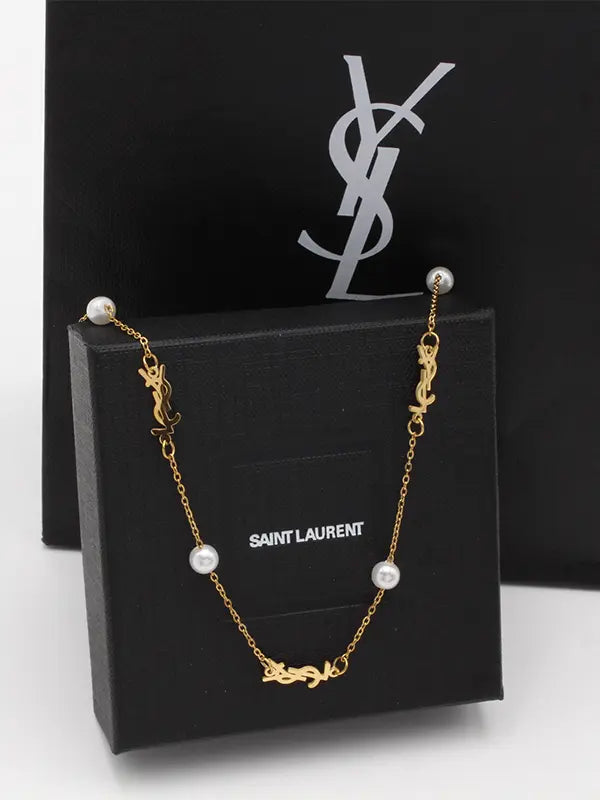 سلسال ايف سان لوران لولو ناعم لوقو سلسال ysl