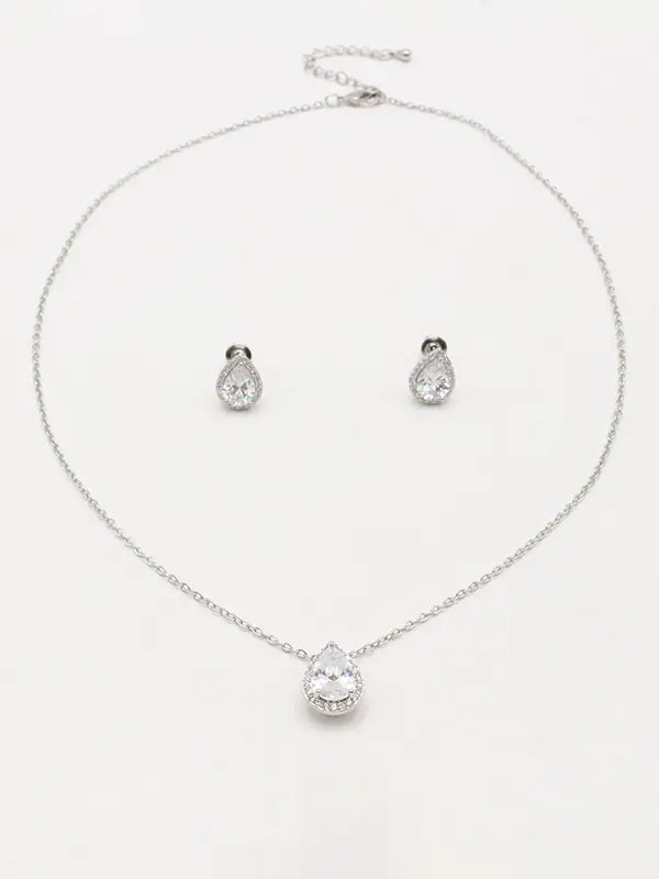 طقم دمعه زركون ناعم اطقم Swarovski