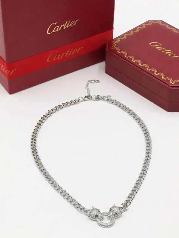 سلسال كارتير تايقر 730 سلسال CARTIER فضي