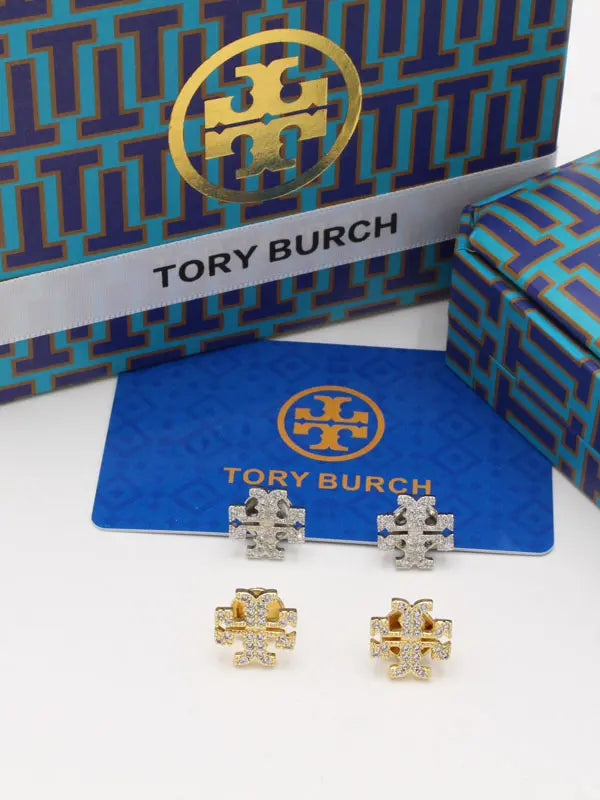 حلق توري بورش سمبل لوقو ماستر زركون حلق tory burch