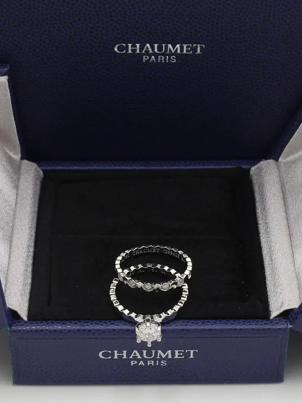 خاتم شومية توينز زركون لوقو الماستر خواتم chaumet