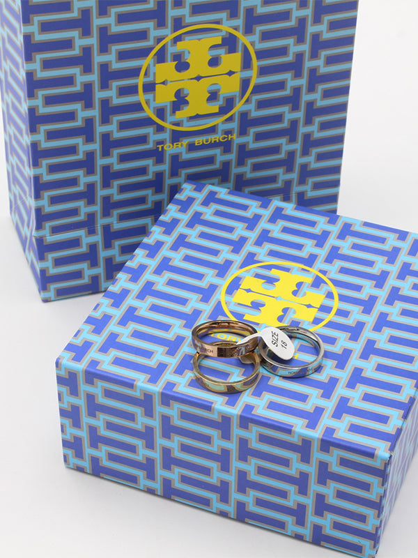 خواتم توري بورش 3 قطع خواتم tory burch