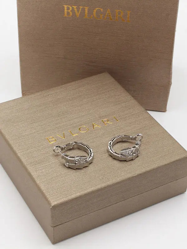 حلق بولغاري الجديد سنيك هاف ستون حلق bvlgari