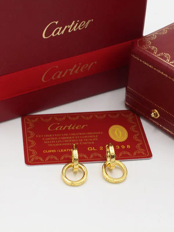 حلق كارتير لوقو ماستر دبل سيركلز حلق CARTIER