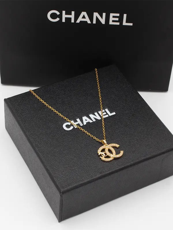 سلسال شانيل زركون ذهبي 670 سلسال chanel