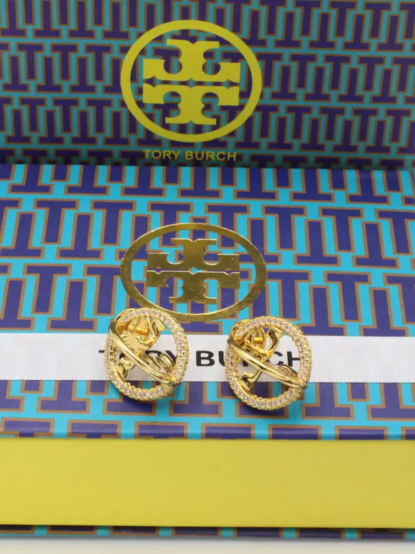 حلق توري بورش زركون نيو لوقو ماستر حلق tory burch