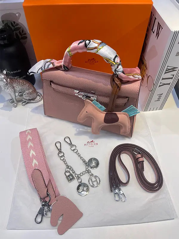 شنطة هيرمز سلفر وذ سكارف شنط وحقائب hermes bag