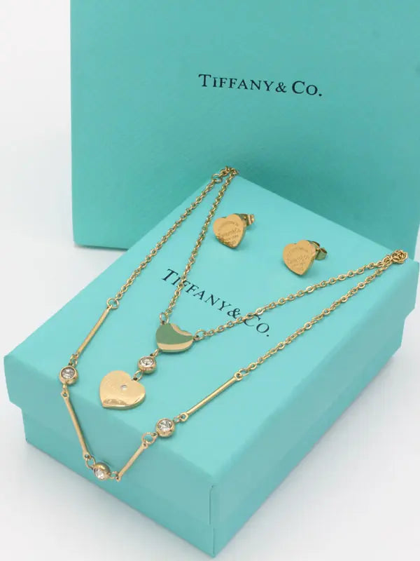 طقم تيفاني ميتال دبل شاين اطقم tiffany