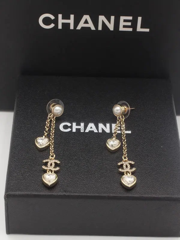 حلق شانيل انتيك طويل 662 حلق chanel ذهبي